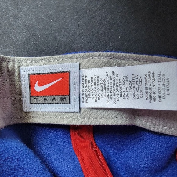 MLB Chicago Cubs Nike Team Strapback Adjustable Hat Cap Blue C Logo - Picture 10 of 12